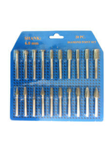 Al Shabib Trading - Diamond Point Set – 20‑Piece Coarse 6 mm Rotary ...