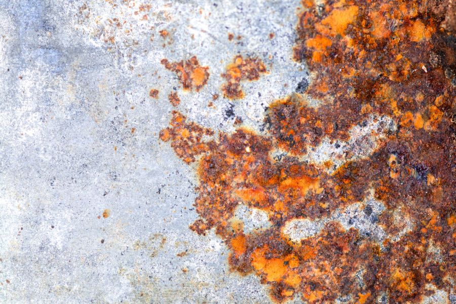 close up of rusty metal texture for backgrounds