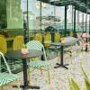 chairs and tables in a restaurant