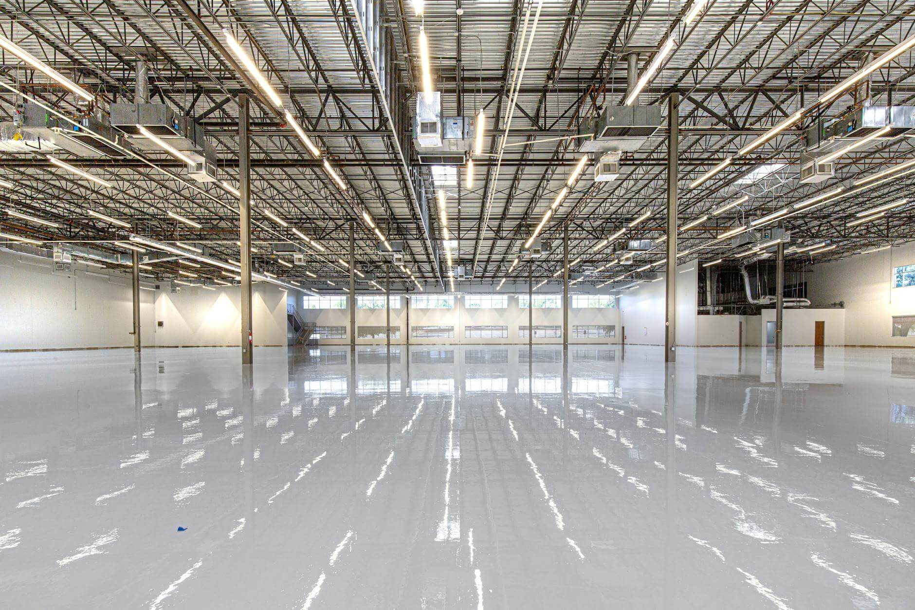 glossy industrial facility interior in houston