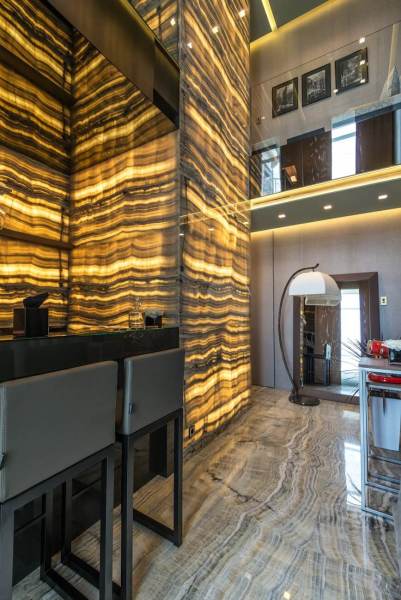 interior of an entrance hall of a modern building