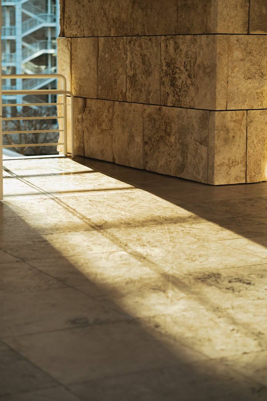 sunlight on the tiles