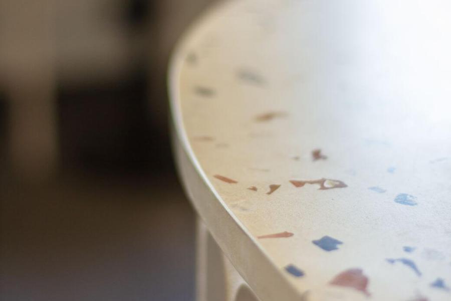 colorful paper straps on table