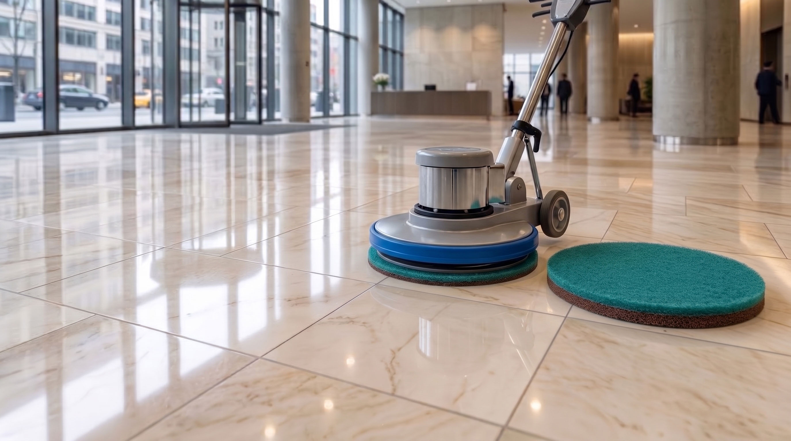 Mastering High-Gloss Floor Maintenance The Ultimate Guide to Shelber 17 inch Diamond Burnishing Pads